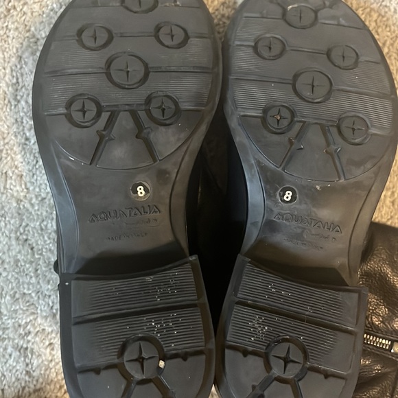 Aquatalia Blk waterproof leather boots with side zip. Sz 8 Excellent condition - Picture 6 of 9